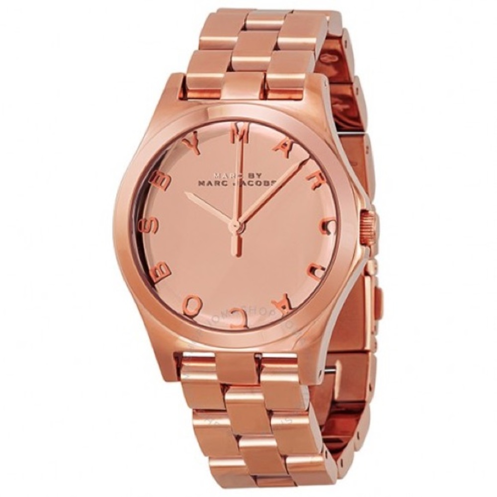 MARC BY MARC JACOBS Henry Glossy Rose Gold Watch